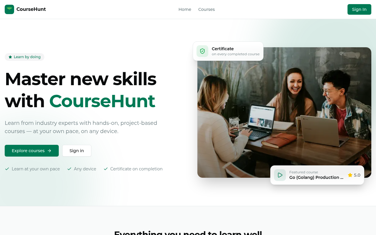 CourseHunt screenshot